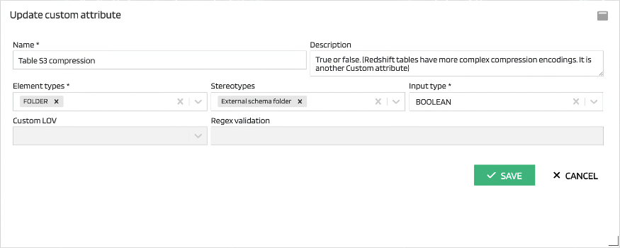 Custom attribute